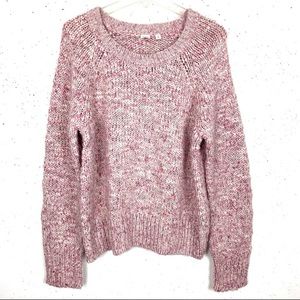 Gap Wool Alpaca Knit Sweater Wild Rose Size XL
